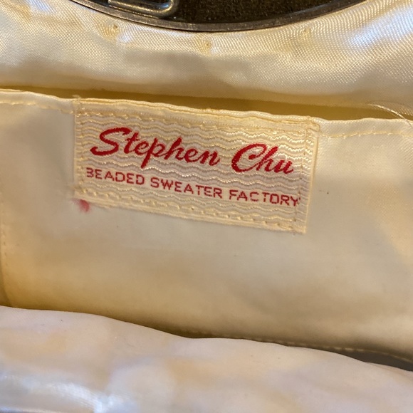 Vintage Stephen Chu Beaded Visit Sweater Factory Beaded Purse - Picture 12 of 13